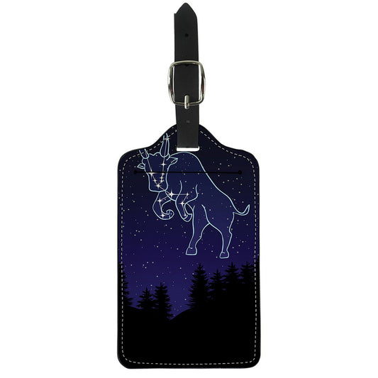 Taurus Constellation Print Luggage Tag