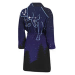 Taurus Constellation Print Men's Bathrobe