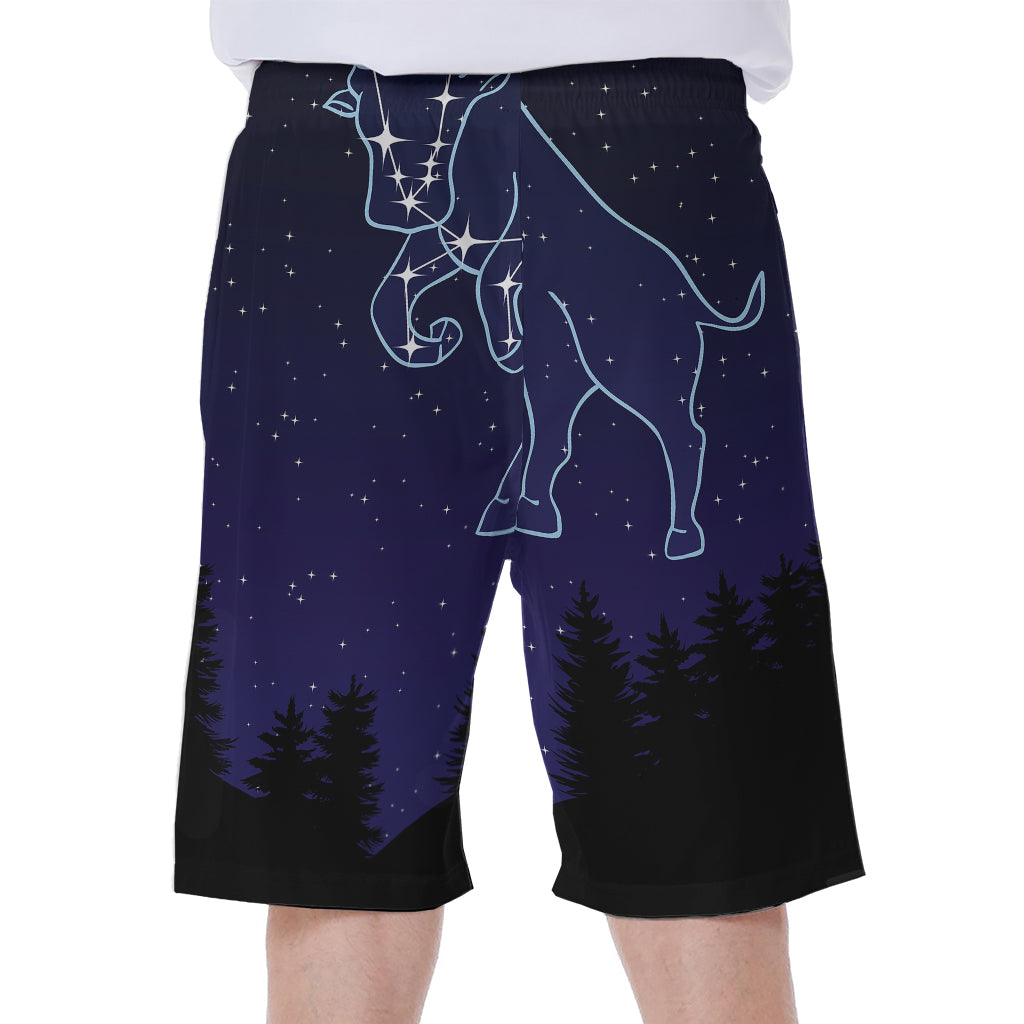 Taurus Constellation Print Men's Beach Shorts