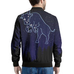 Taurus Constellation Print Men's Bomber Jacket