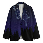 Taurus Constellation Print Men's Cotton Blazer