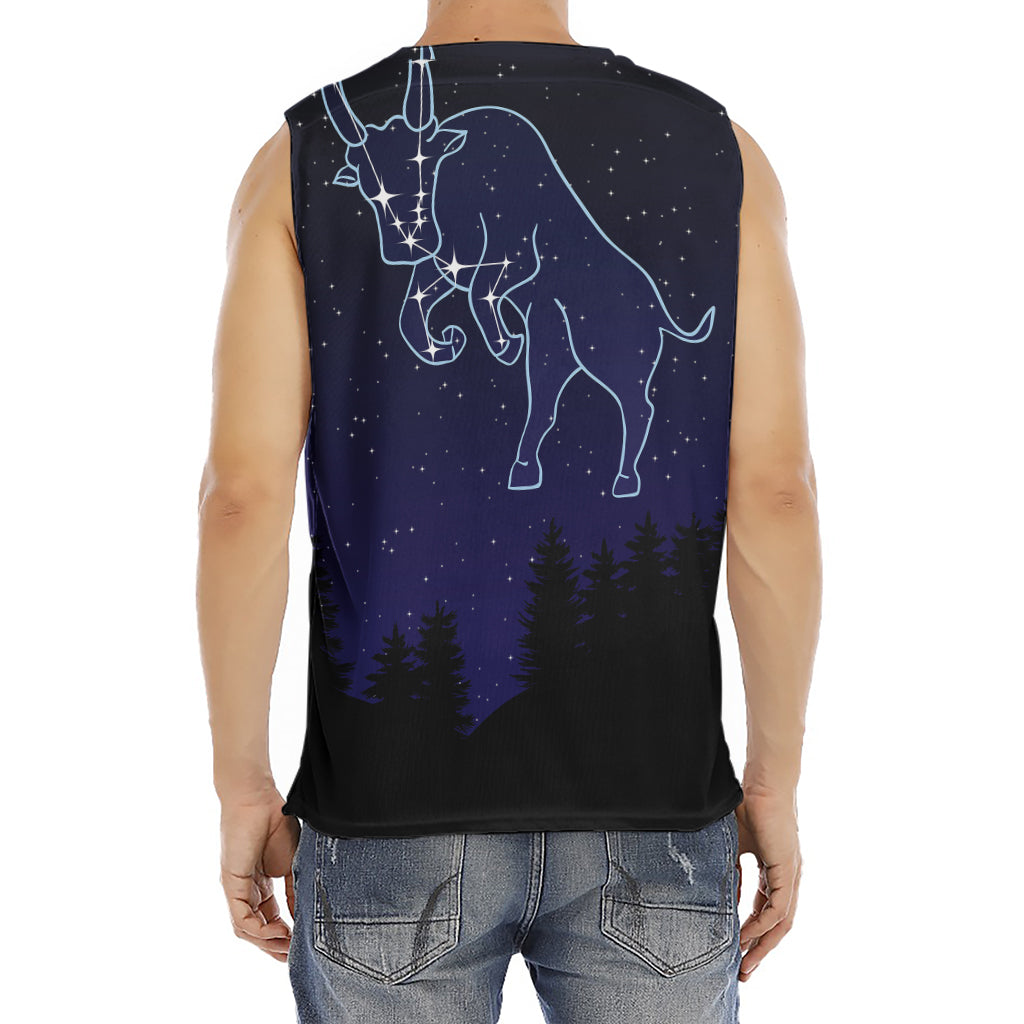 Taurus Constellation Print Men's Fitness Tank Top