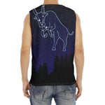 Taurus Constellation Print Men's Fitness Tank Top