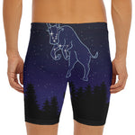 Taurus Constellation Print Men's Long Boxer Briefs