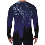 Taurus Constellation Print Men's Long Sleeve T-Shirt
