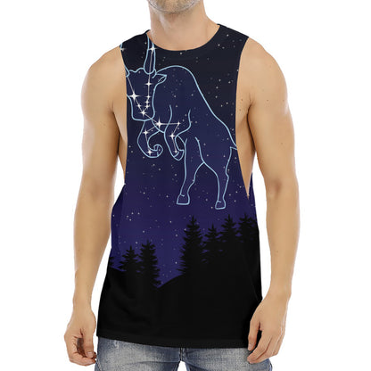 Taurus Constellation Print Men's Muscle Tank Top