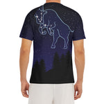 Taurus Constellation Print Men's Short Sleeve Rash Guard