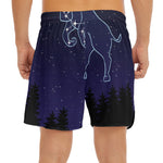 Taurus Constellation Print Men's Split Running Shorts