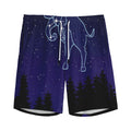 Taurus Constellation Print Men's Athletic Shorts