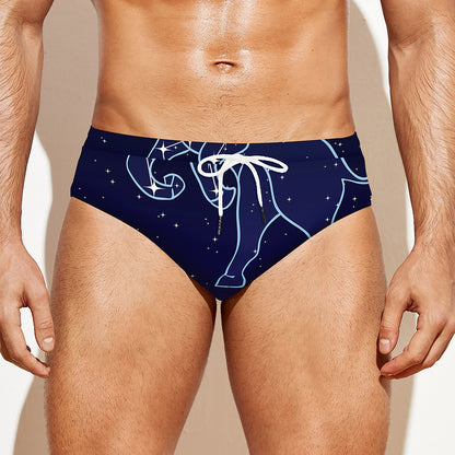 Taurus Constellation Print Men's Swim Briefs