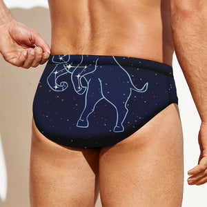 Taurus Constellation Print Men's Swim Briefs