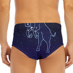 Taurus Constellation Print Men's Triangle Swim Briefs