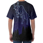 Taurus Constellation Print Men's Velvet T-Shirt
