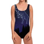 Taurus Constellation Print One Piece Swimsuit