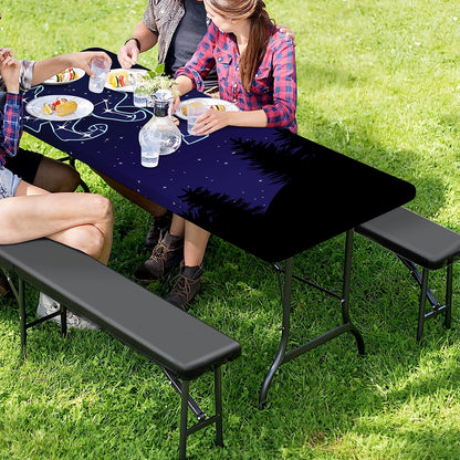 Taurus Constellation Print Picnic Table Cover