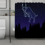 Taurus Constellation Print Polyester Shower Curtain