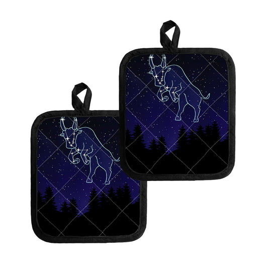 Taurus Constellation Print Pot Holders