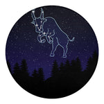 Taurus Constellation Print Round Blanket