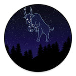 Taurus Constellation Print Round Floor Mat