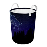 Taurus Constellation Print Round Laundry Basket