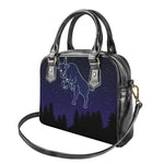 Taurus Constellation Print Shoulder Handbag