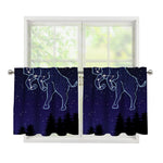 Taurus Constellation Print Tier Curtains
