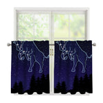 Taurus Constellation Print Tier Curtains
