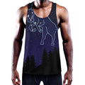 Taurus Constellation Print Men's Workout Tank Top
