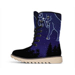 Taurus Constellation Print Winter Boots