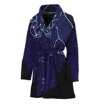 Taurus Constellation Print Women's Bathrobe