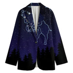 Taurus Constellation Print Women's Cotton Blazer