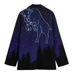 Taurus Constellation Print Women's Cotton Blazer