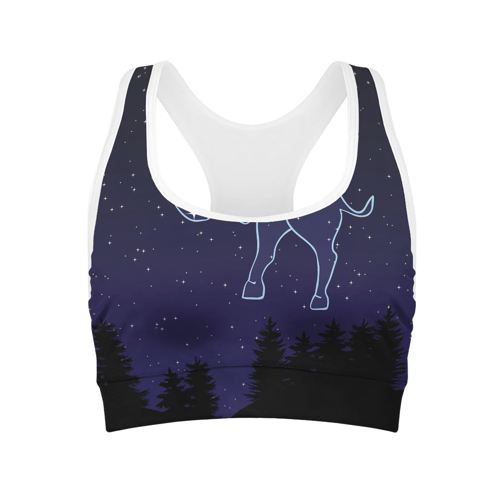 Taurus Constellation Print Women's Sports Bra