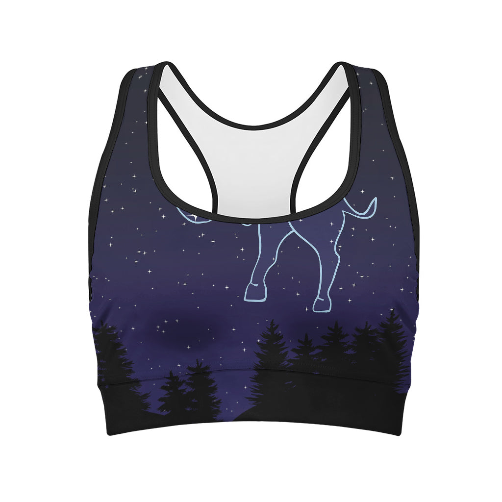 Taurus Constellation Print Women's Sports Bra