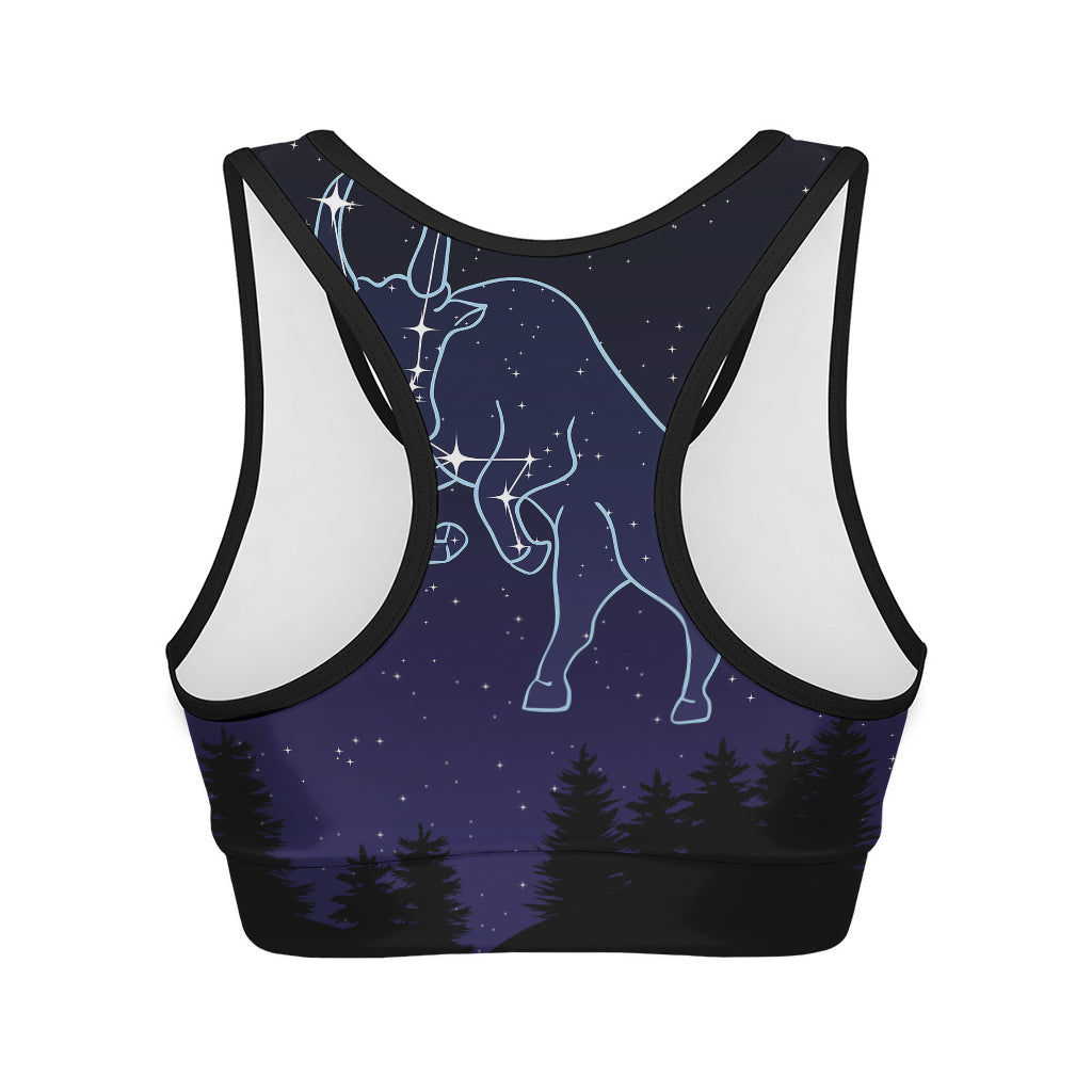 Taurus Constellation Print Women's Sports Bra