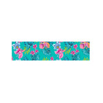 Teal Aloha Tropical Pattern Print Bed Runner