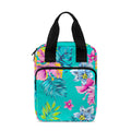 Teal Aloha Tropical Pattern Print Bible Tote Bag