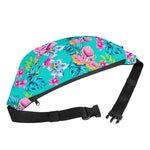 Teal Aloha Tropical Pattern Print Fanny Pack