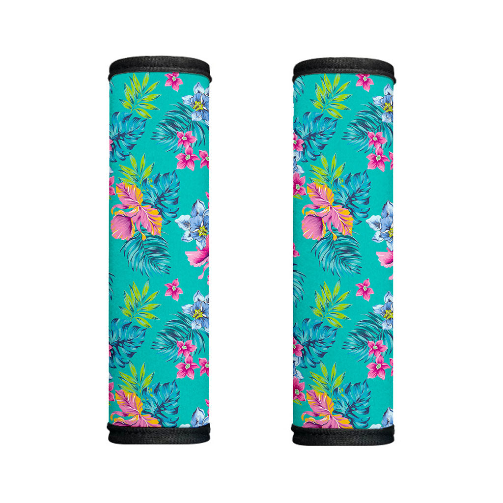 Teal Aloha Tropical Pattern Print Handle Covers