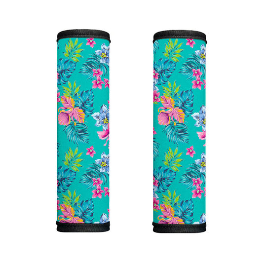Teal Aloha Tropical Pattern Print Handle Covers