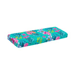 Teal Aloha Tropical Pattern Print Piano Keyboard Cover