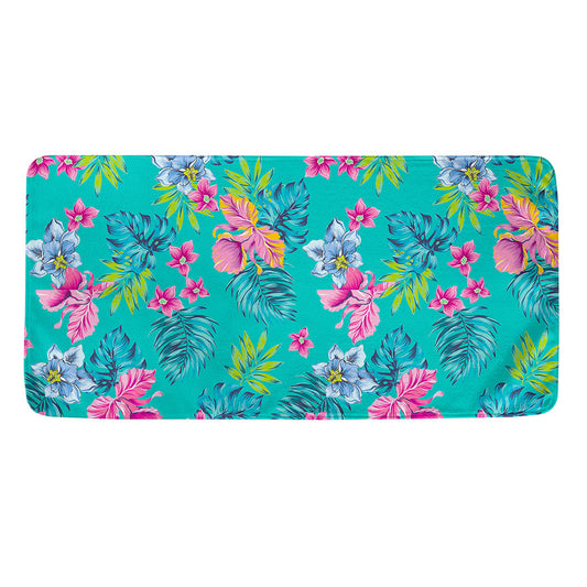 Teal Aloha Tropical Pattern Print Towel