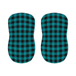 Teal And Black Buffalo Check Print Bar Stool Covers