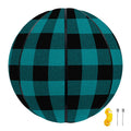Teal And Black Buffalo Check Print Basketball
