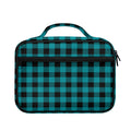 Teal And Black Buffalo Check Print Briefcase Bible Bag
