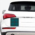 Teal And Black Buffalo Check Print Car Sticker