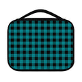 Teal And Black Buffalo Check Print Classic Bible Case