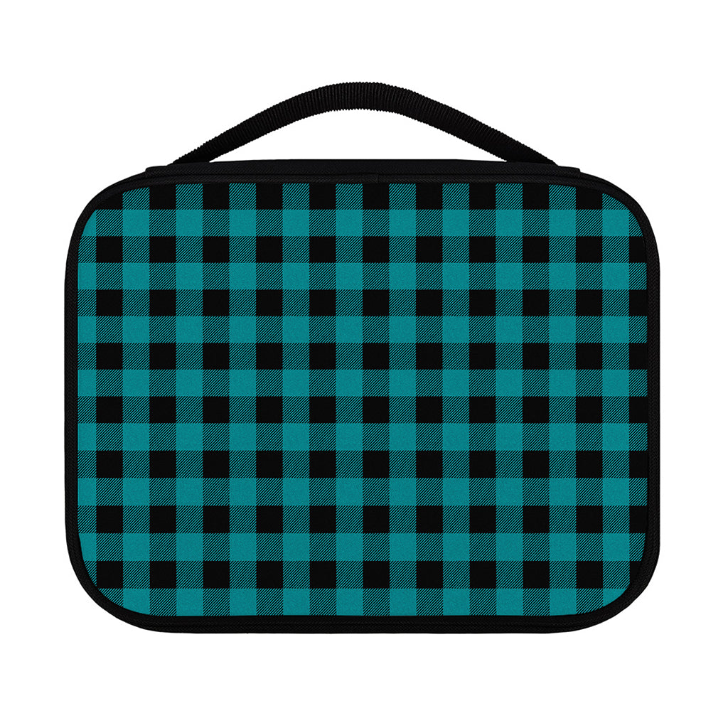 Teal And Black Buffalo Check Print Classic Bible Case