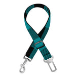 Teal And Black Buffalo Check Print Dog Seat Belt