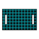 Teal And Black Buffalo Check Print Golf Cart Seat Cover